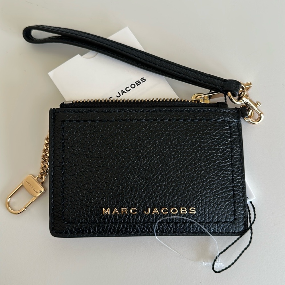 Marc Jacobs Black Leather Wristlet